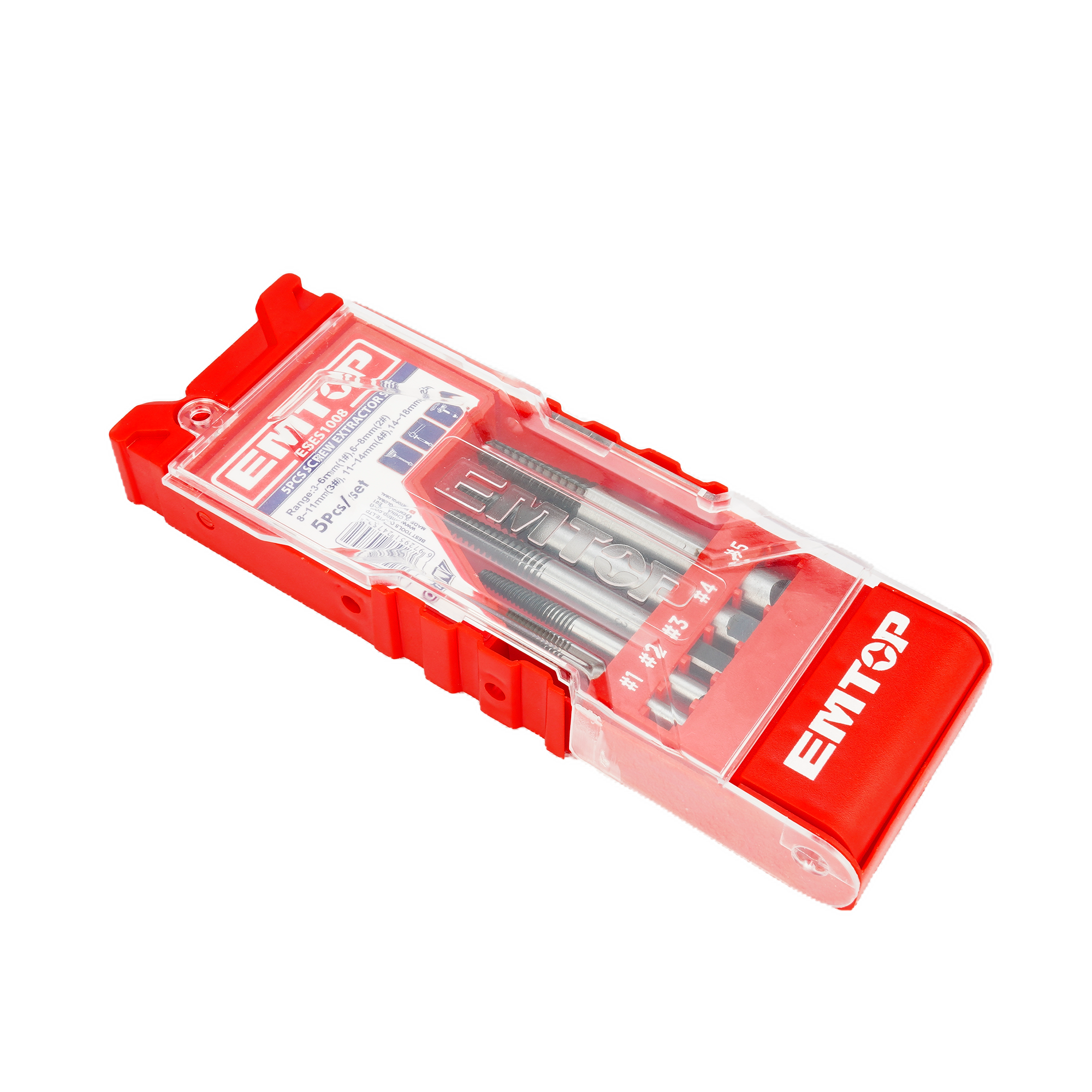 Coffret de 5 extracteurs de vis EMTOP