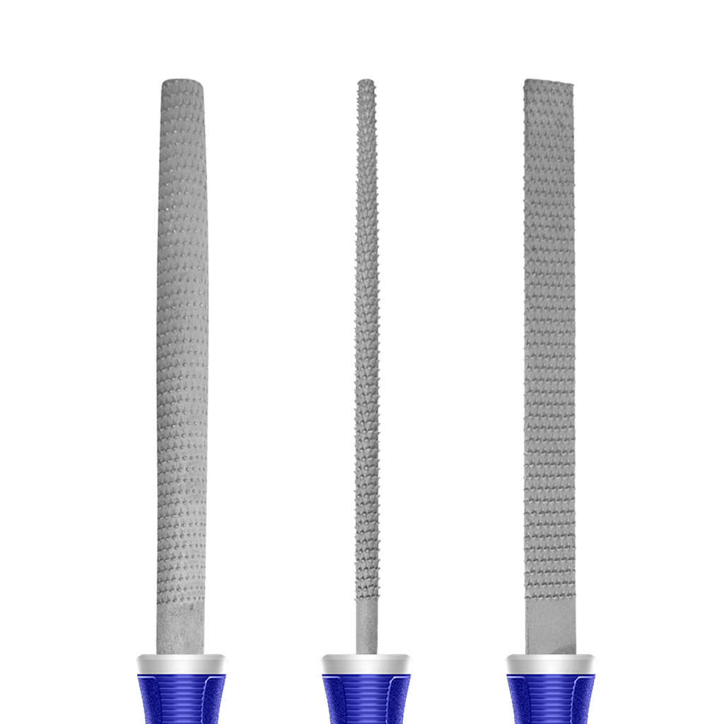 Jeu de 3 limes à bois 200mm EMTOP