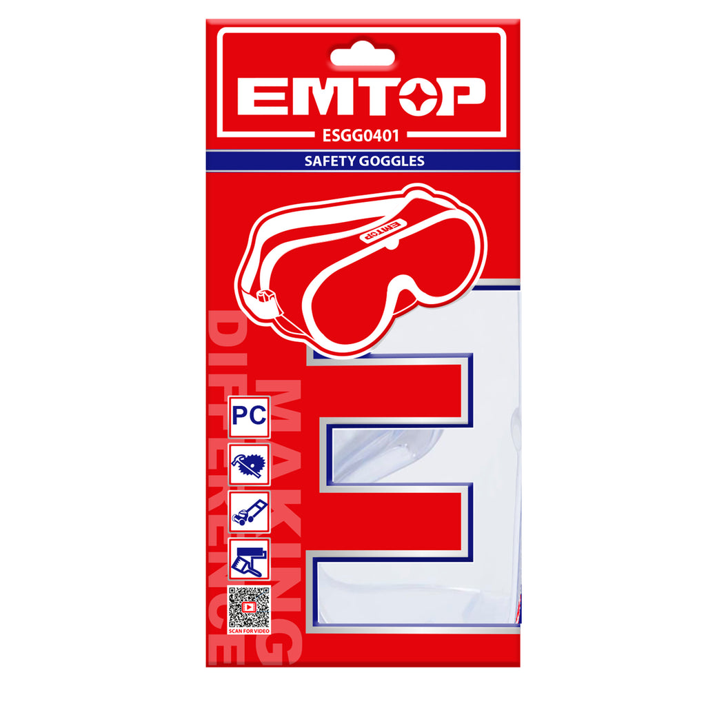 Lunettes de protection anti-buée EMTOP