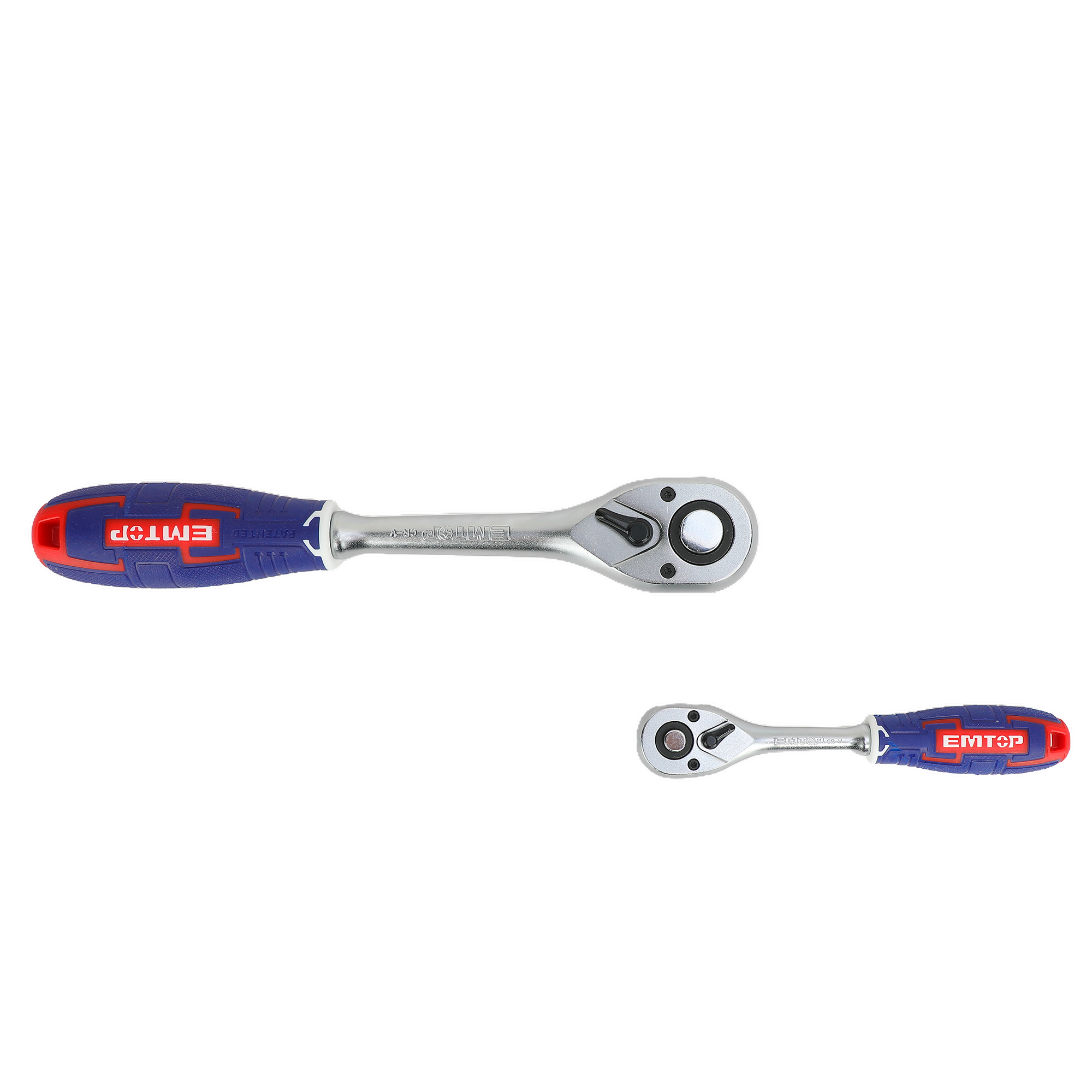 1/4" et 1/2" Coffret cliquet et douilles 51 pièces EMTOP