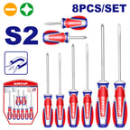 Jeu de tournevis 8 pièces S2 EMTOP