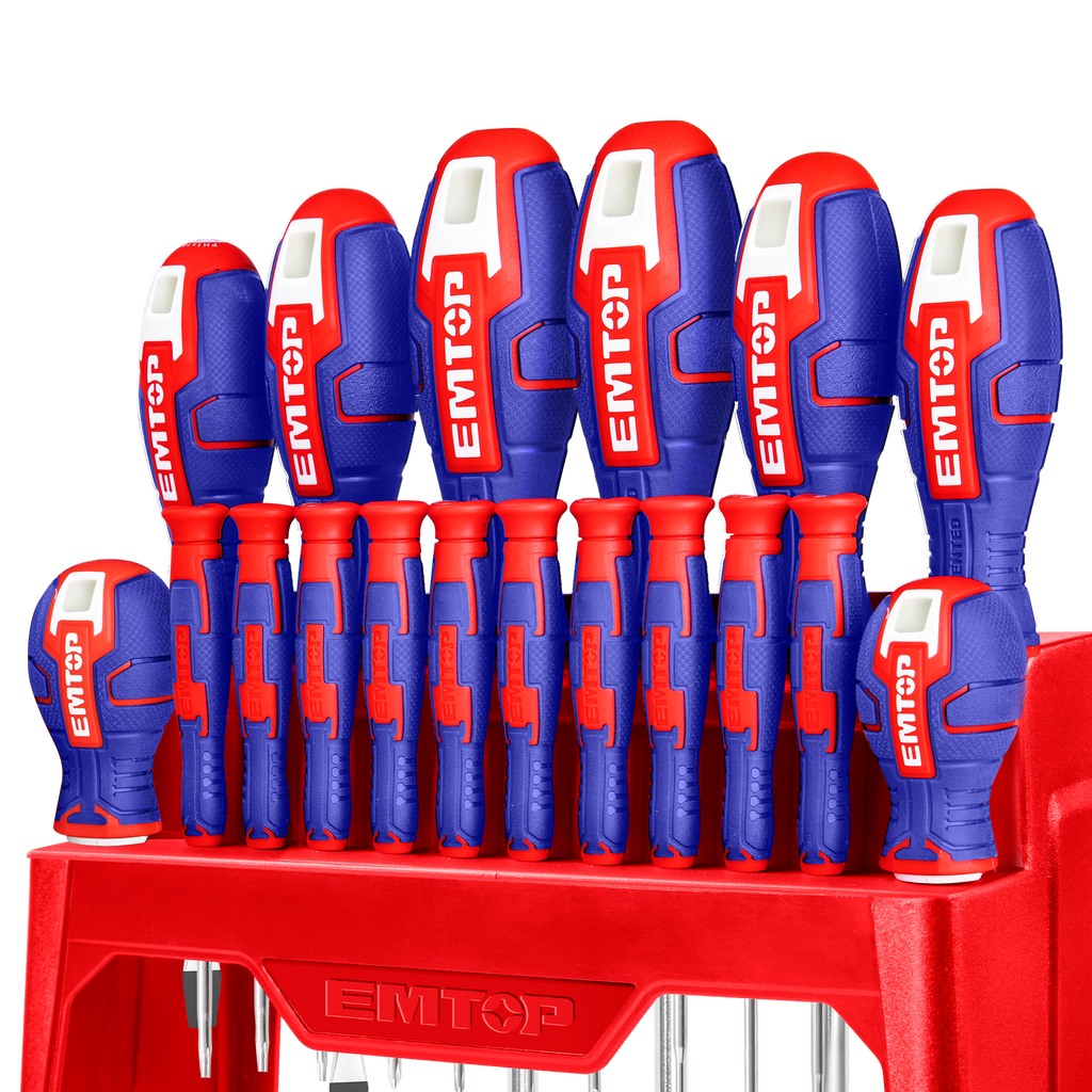 Set de 18 Tournevis magnétiques de précision EMTOP