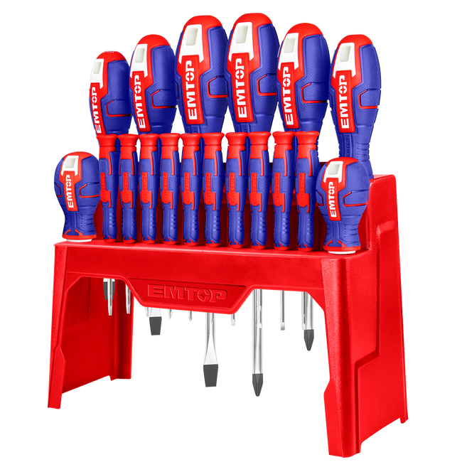 Set de 18 Tournevis magnétiques de précision EMTOP Main Image