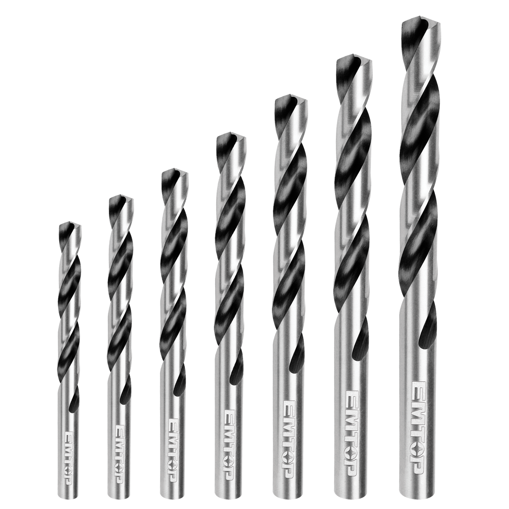 7 Pcs HSS ensemble de forets à métaux ETDBB11075 EMTOP