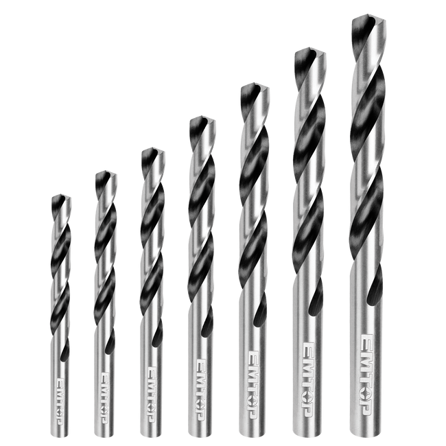 7 Pcs HSS ensemble de forets à métaux ETDBB11075 EMTOP Main Image