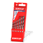 7 Pcs HSS ensemble de forets à métaux ETDBB11075 EMTOP