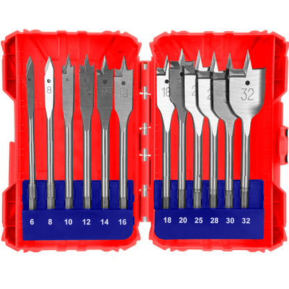 Ensemble de 12 forets à bois plats EWFD41302 EMTOP