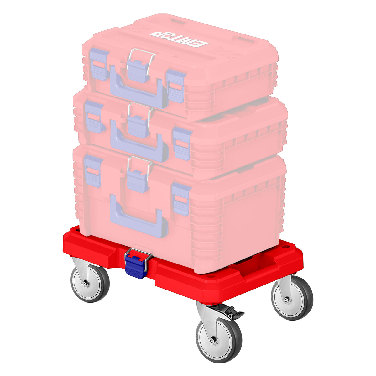 Plateau roulant modulaire SUPER STACK pour boîtes à outils – Charge maximale 100 kg – EMTOP