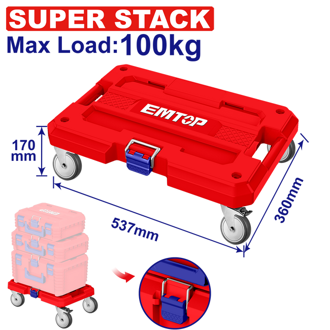 Plateau roulant modulaire EMTOP SUPER STACK Main Image