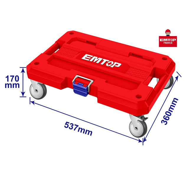 Plateau roulant modulaire pour coffrets à outils SUPER STACK – EMTOP Main Image