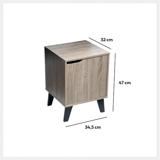 CHEVET MIX EN BOIS CEDA-L34,5xP32xH47cm